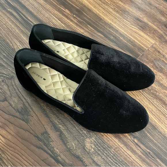 Birdies The Starling Black Velvet Flats 13 - Picture 7 of 7